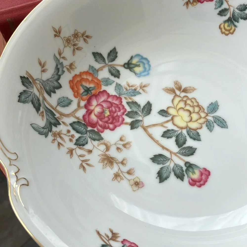 Vintage Charm Crest 9”  Mayfair Bowl  Fine China Porcelain Multi Floral
